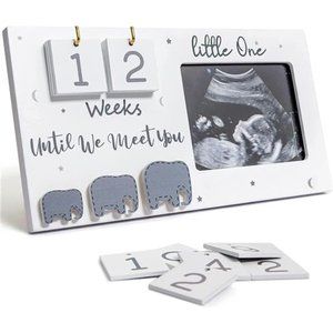 Sonogram Picture Frame, Ultrasound Photo Frame with Baby Countdown Weeks